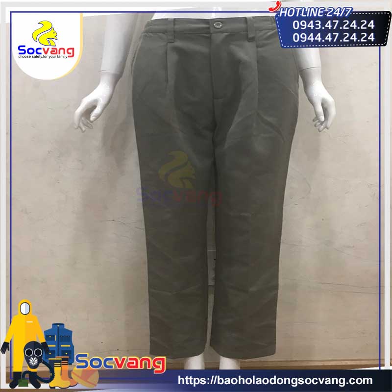 Quần Bảo Hộ Lao Động - Vải Kaki Cotton -Lưng Thun - Cam kết Không Rách Đáy -vải dày phom đẹp