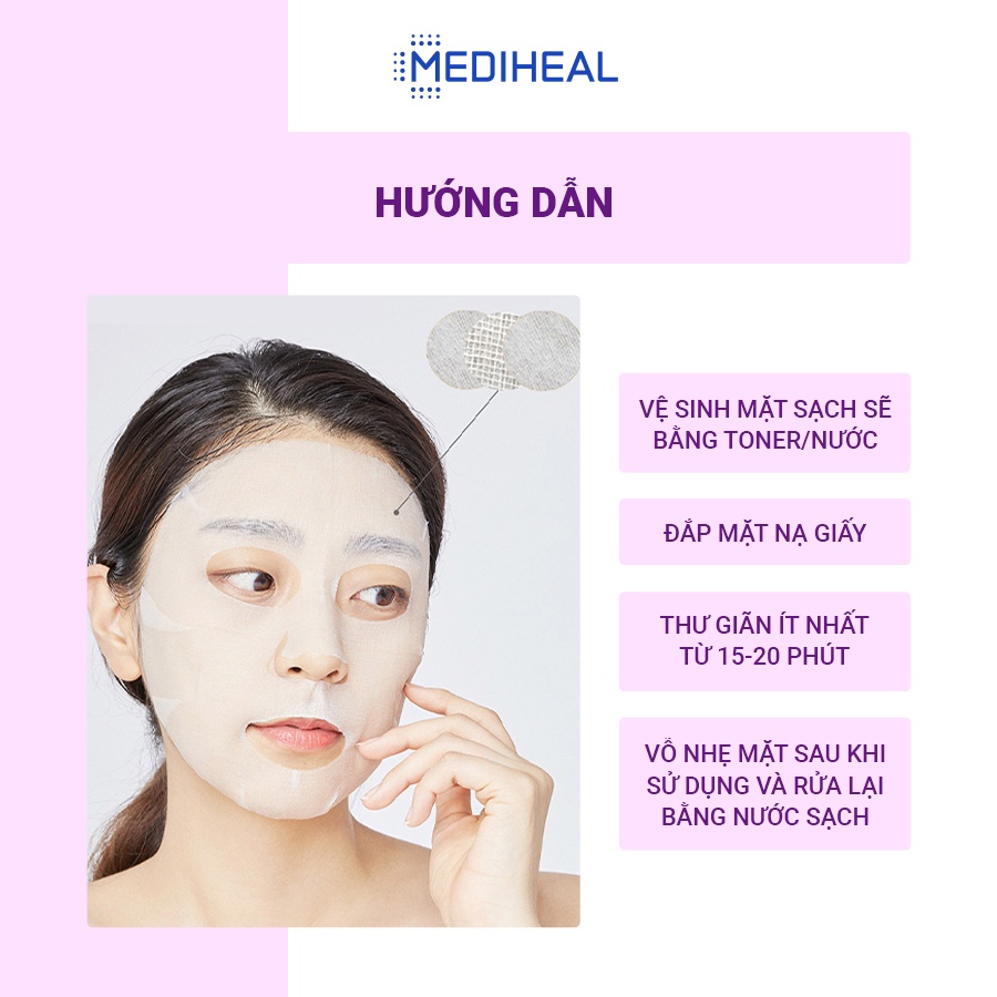 Mặt Nạ Tẩy Tế Bào Chết Sáng Mịn Da MEDIHEAL THE H.P.A Glowing Ampoule Mask 25ml