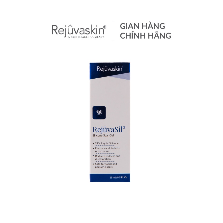 Gel ngăn ngừa, làm xẹp sẹo lồi, phì đại Rejuvasil REJUVASKIN 15ml - AJA'S SKINLAB