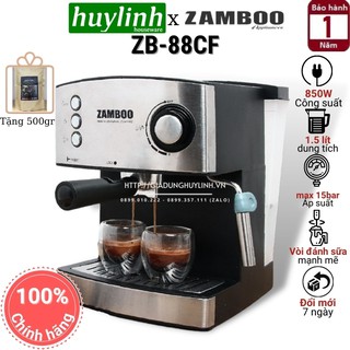Máy pha cà phê Espresso gia đình Zamboo ZB-88CF - 15bar - Tặng 500 gram cafe