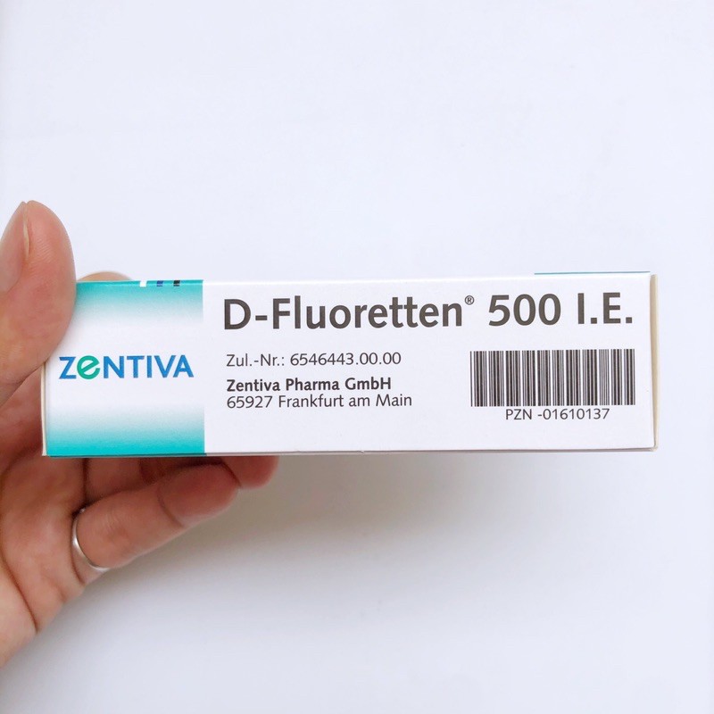Vitamin D-Fluoretten 500IE dạng viên Đức hộp 90 viên