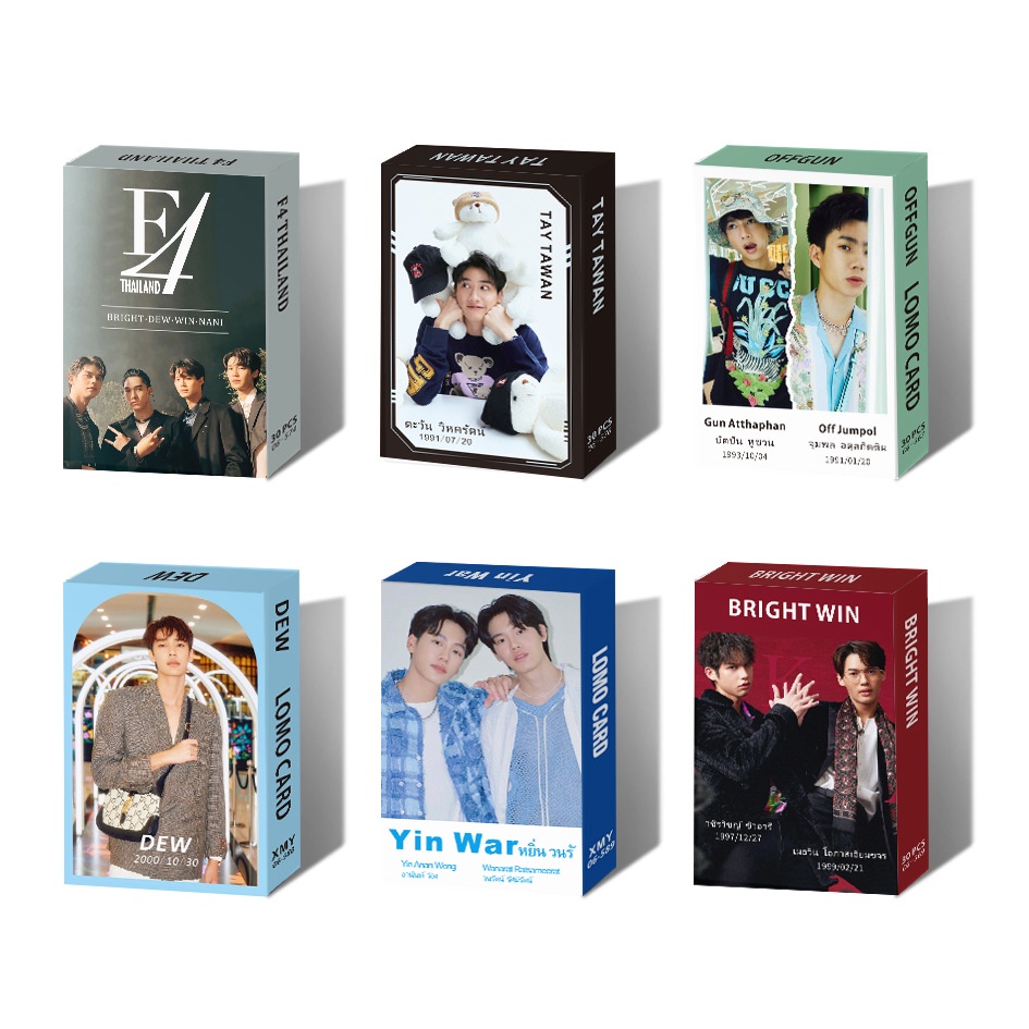 F4 DEW Brightwin YINWAR MewGulf BKPP GOT7 SINGTOKRIST Photocard Lomo Card