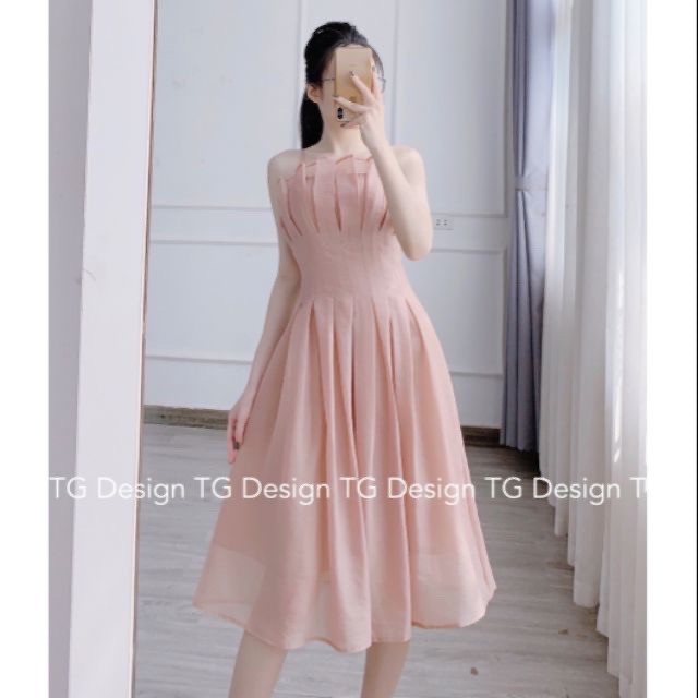 Đầm xòe xếp li eo thiết kế hai dây quyến rũ đi tiệc,dạo phố,hẹn hò | BigBuy360 - bigbuy360.vn