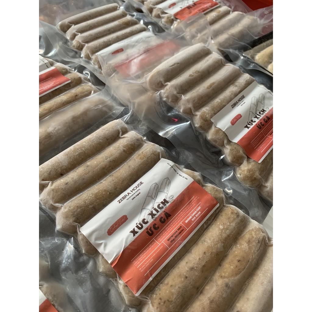 Xúc Xích Ức Gà Nấm Hương Eat Clean Túi 500Gr