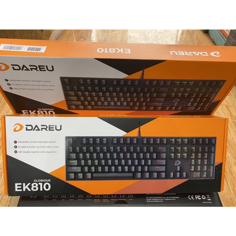 Bàn Phím cơ Dareu EK810 Multi-Led Black