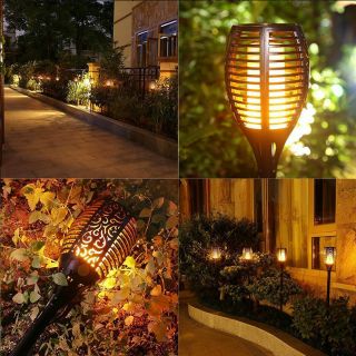 Đèn Led năng lượng mặt trời ngọn đuốc 96 LED