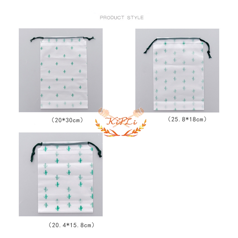 Túi dây rút sáng tạo hình xương rồng cho du lịch