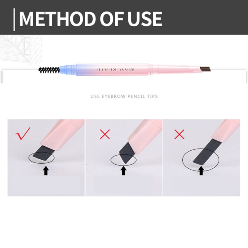 [Hàng mới về] MayCreate Chì kẻ mày dạng vặn lâu trôi với đầu cọ chải tiện lợi Maycreate 9 màu tùy chọn thời trang | BigBuy360 - bigbuy360.vn