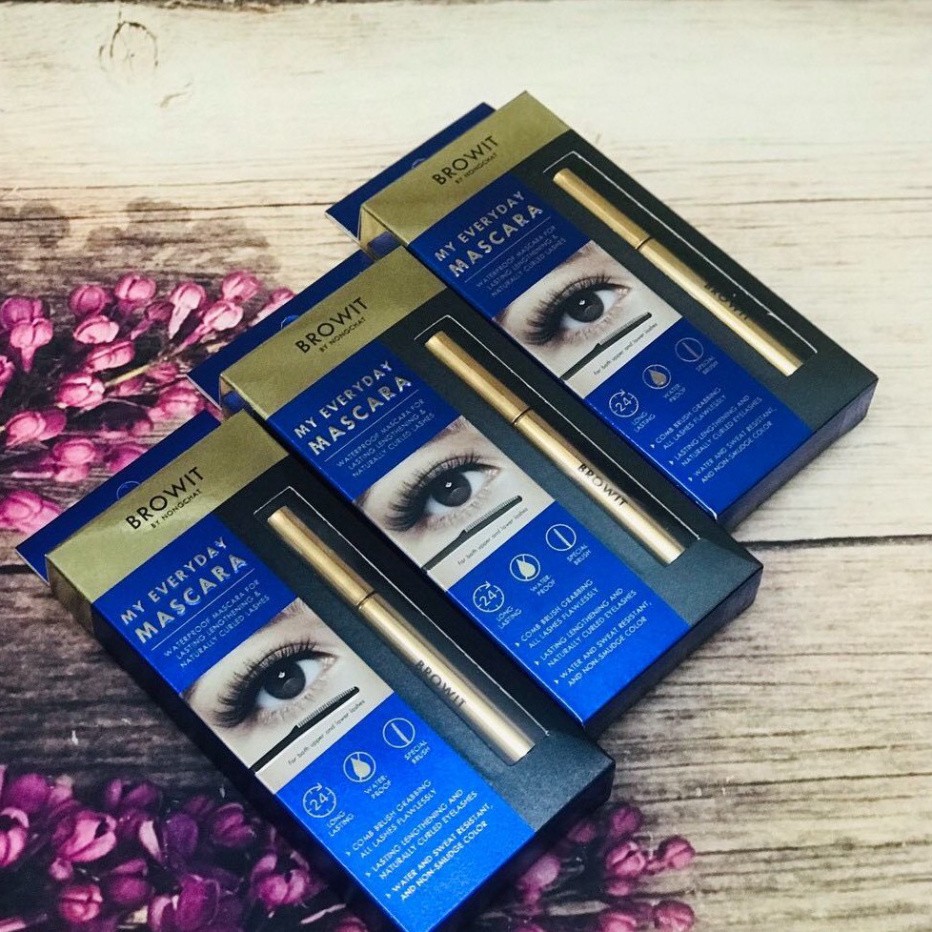 Mascara Browit Nongchat Thái Làm Dày Dài Mi Chuyên Dụng Cho Makeup
