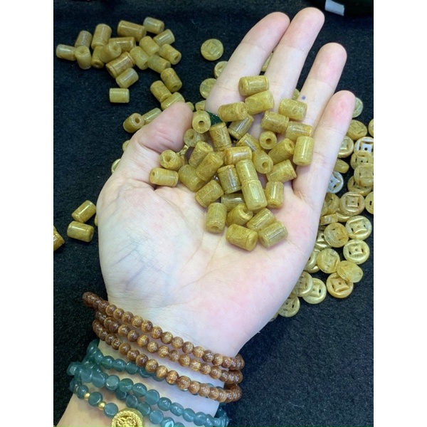 Charm mix vòng dây cáp Lu Thống các loại đá phong thủy