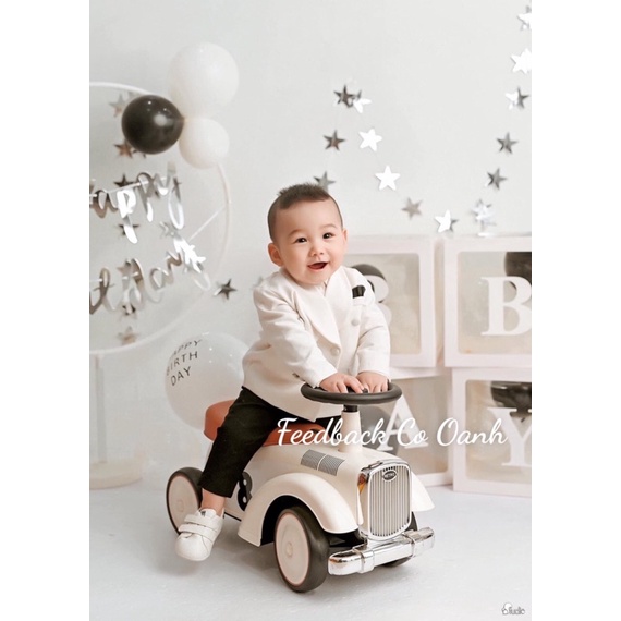 Vest Bé Trai Phối Hai Hàng Nút Siêu Bảnh Cho Bé Mặc Thôi Nôi