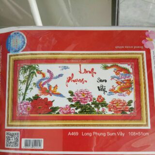 Tranh thêu long phụng
