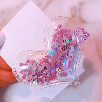 Kẹp Tóc PVC Trong Suốt Phối Kim Tuyến Phong Cách Hàn Quốc Dành Cho Em Bé