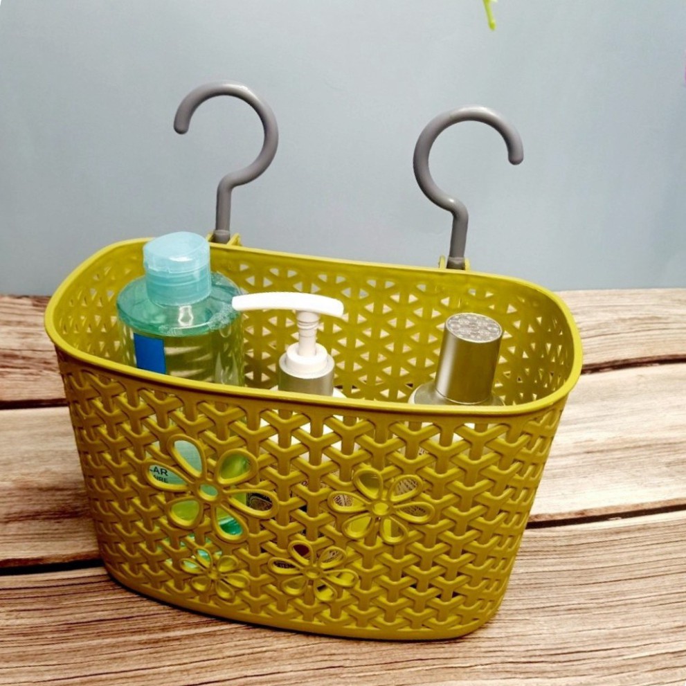 Giỏ nhựa móc treo đựng đồ đa năng/ đồ dùng phòng tắm Hàng Sao Sáng cao cấp đồ dùng gia đình