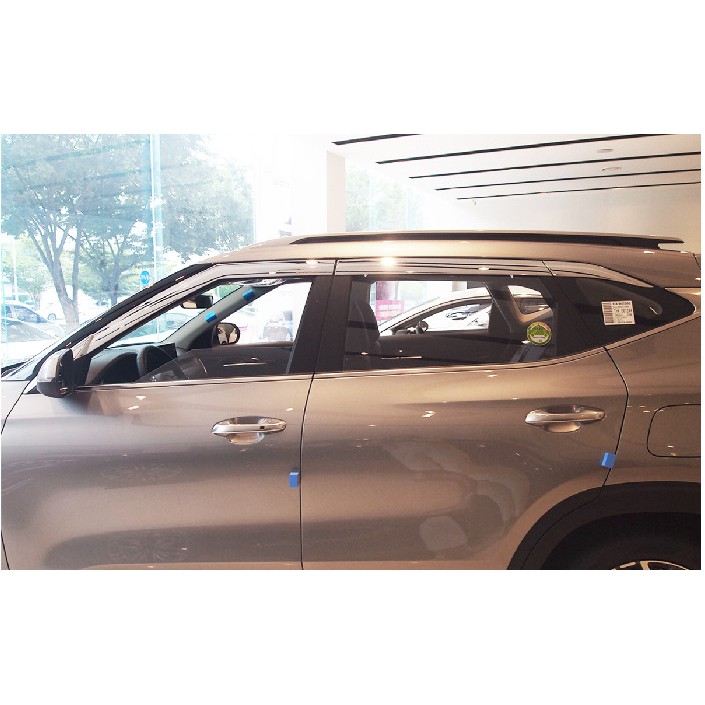 Vè Che Mưa Xe Kia Seltos 2020 2021 2022 Mạ Crom Hàn Quốc Cao Cấp - 6 PC- tặng kèm keo tăng dính