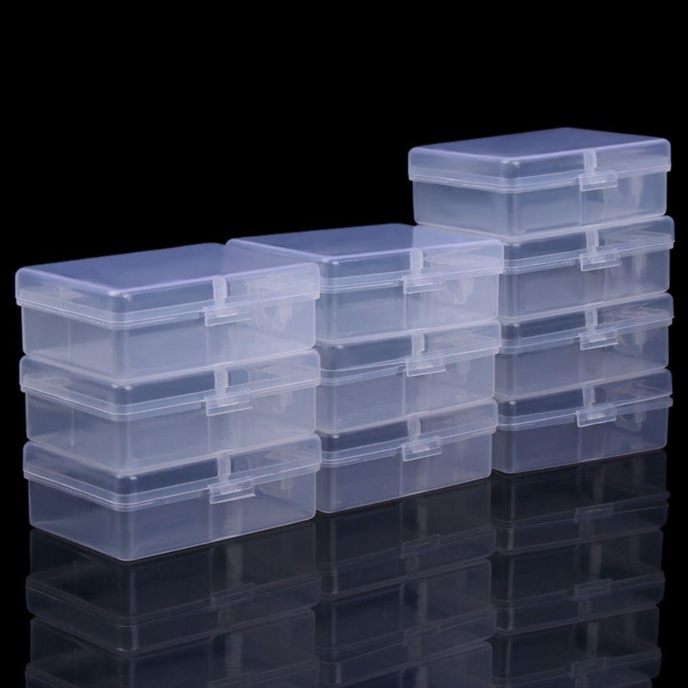 Set 10 Hộp Nhựa Trong Suốt Mini Đựng Trang Sức