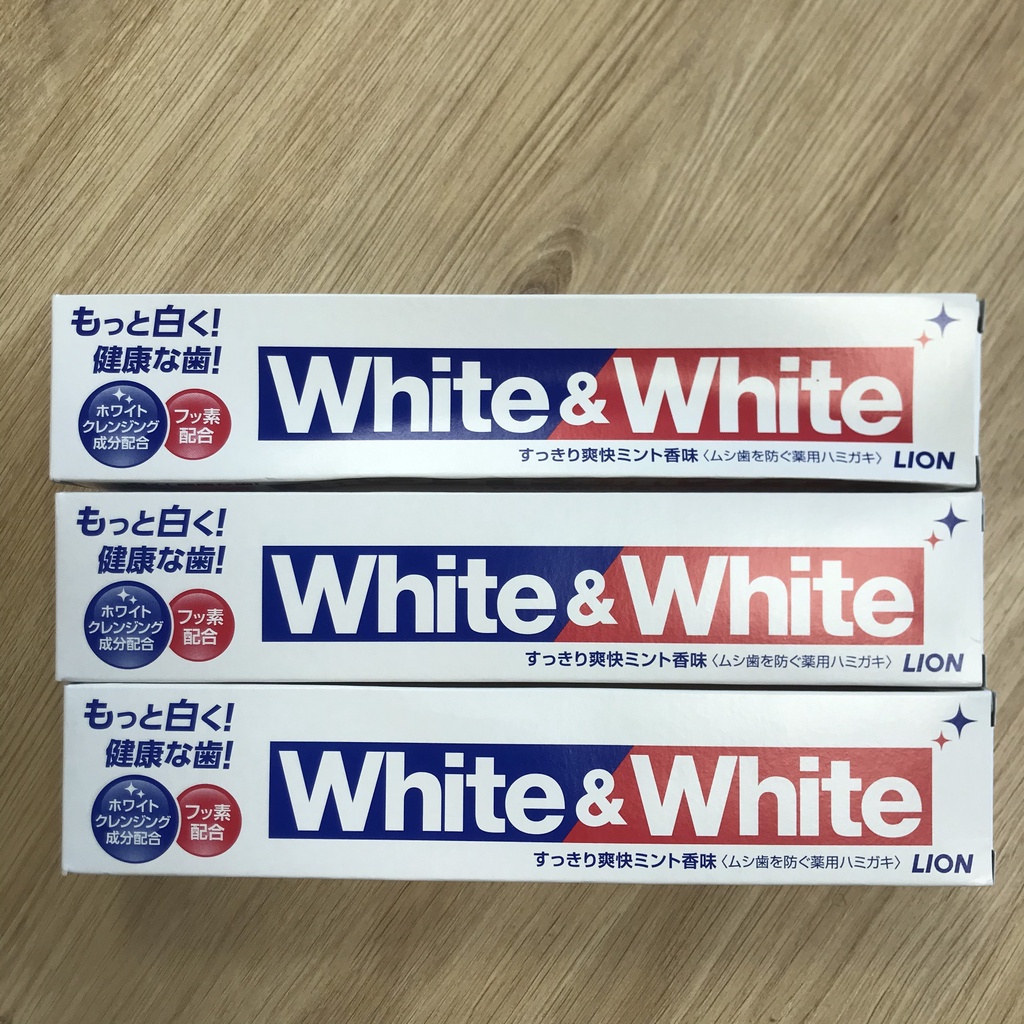 Kem Đánh Răng Lion White &amp; White Nhật Bản 150g