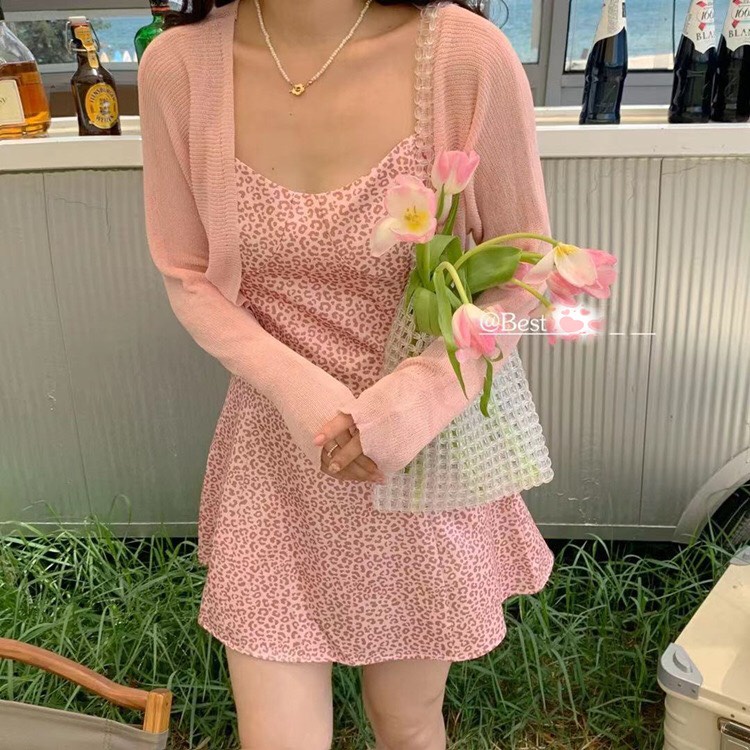 Áo len mỏng dài tay khoác ngoài áo cardigan 1290