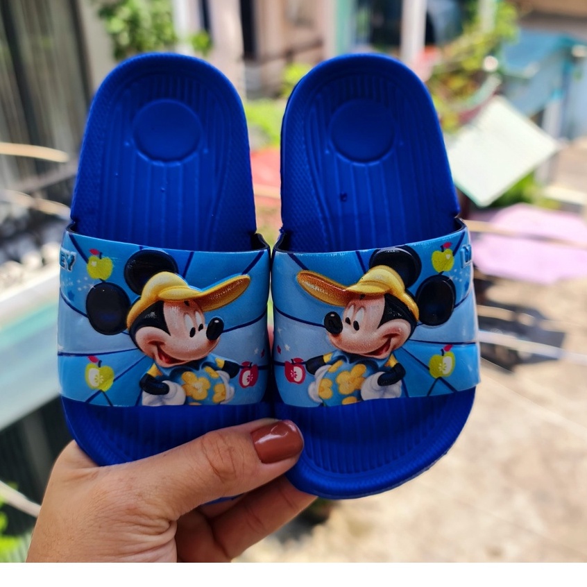 Dép lê hình chuột siêu nhẹ cho bé trai, đế nút cái siêu bền