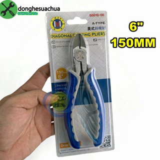 Kìm cắt cán xanh trắng c-mart b0016-6 150mm 6inch
