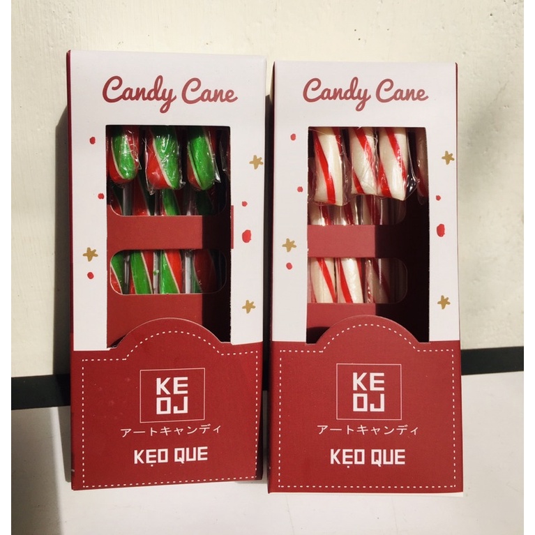 Kẹo gậy Giáng Sinh 12K *Candy Cane *Bánh gừng vẽ đường Noel *Tặng bọc hộp kẹo cho khách nào cần