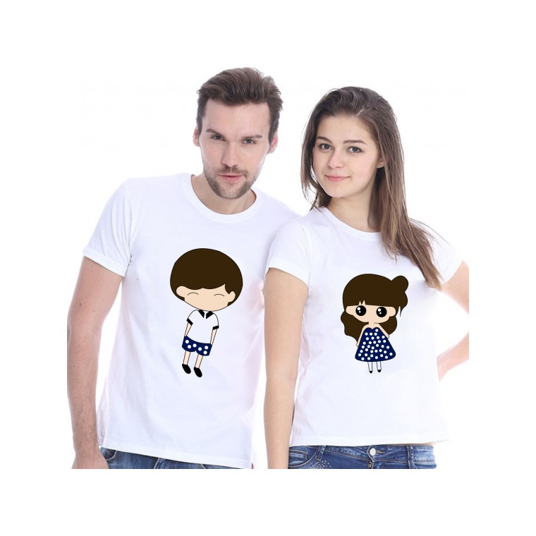 áo thun cặp đoi in hình Chibi (3420)