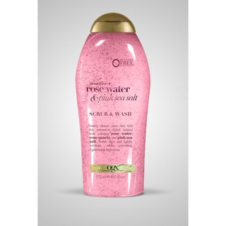 Sữa Tắm OGX Rose Water & Pink Sea Salt Mỹ (577ml)