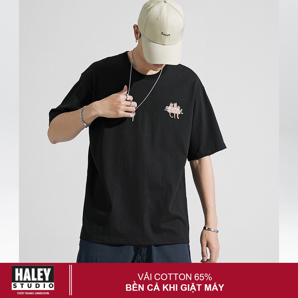 Áo Thun Unisex CTN111 Form Rộng Tay lỡ Unisex Basic chất cotton 100% Nam Nữ ON STYLE phong cách Hàn Quốc Haley