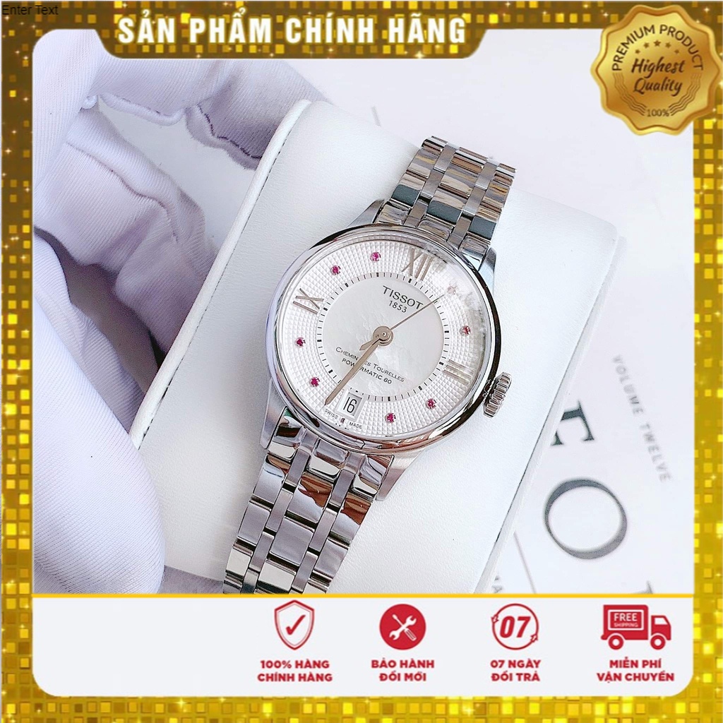 Đồng hồ nữ Tissot T099.207.11.113.00 - Chemin Des Tourelles Lady Rubies White chính hãng