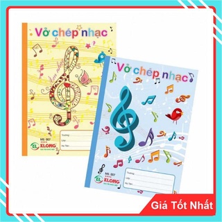 Vở Chép Nhạc Dán Gáy Klong 36 Trang Mã Số 007 - Bìa Màu Sắc Nét, Giấy Trắng Tự Nhiên.