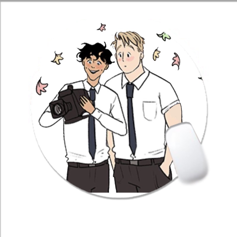 Miếng lót chuột IN HÌNH HEARTSTOPPER Trái tim ngừng nhịp chibi dễ thương xin xắn tiện lợi xinh xắn