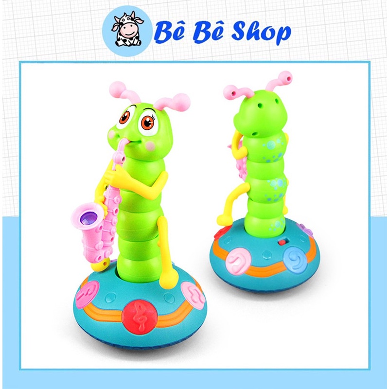 Con sâu thổi kèn phát sáng đáng yêu dễ thương, đồ chơi vui nhộn, quà tặng sinh nhật dành cho bé