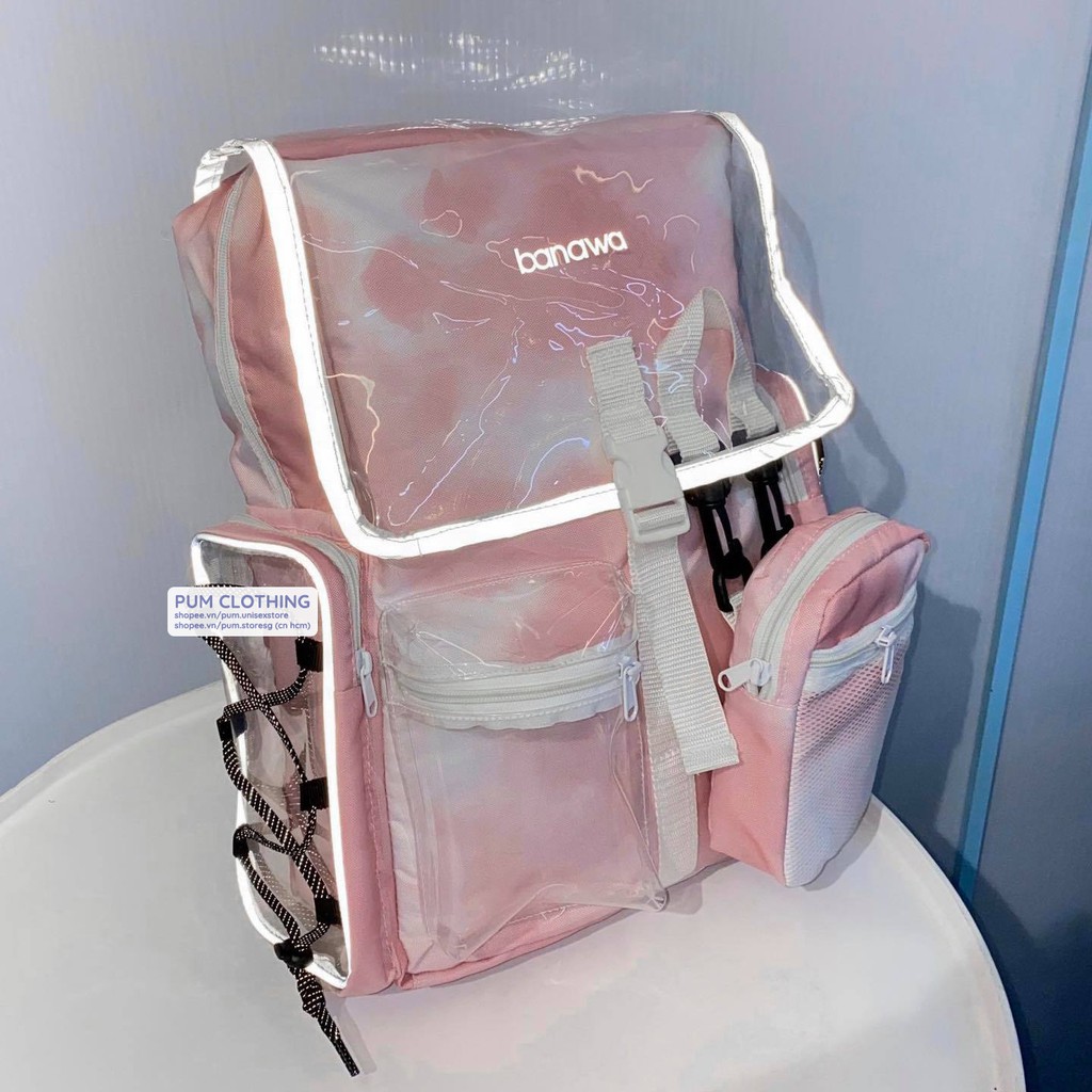 Balo Banawa Loang Màu viền Phản Quang Unisex