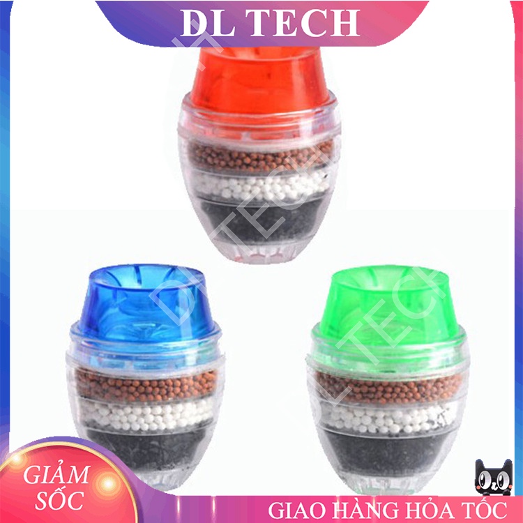 Đầu Lọc Nước Trực Tiếp Tại Vòi 6 Tầng Lọc RY10 Mini 6 Tầng Gắn Được Nhiều Loại vòi DL TECH
