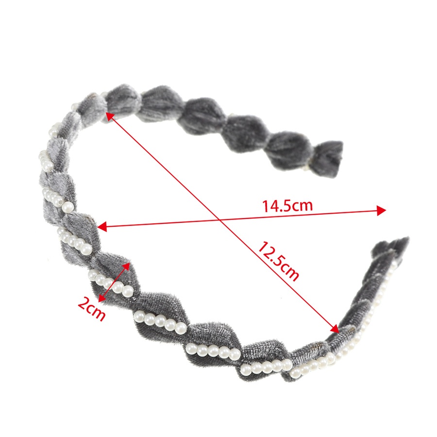 Băng đô nhung ngọc trai thời trang thu đông phong cách Hàn Quốc cho nữ