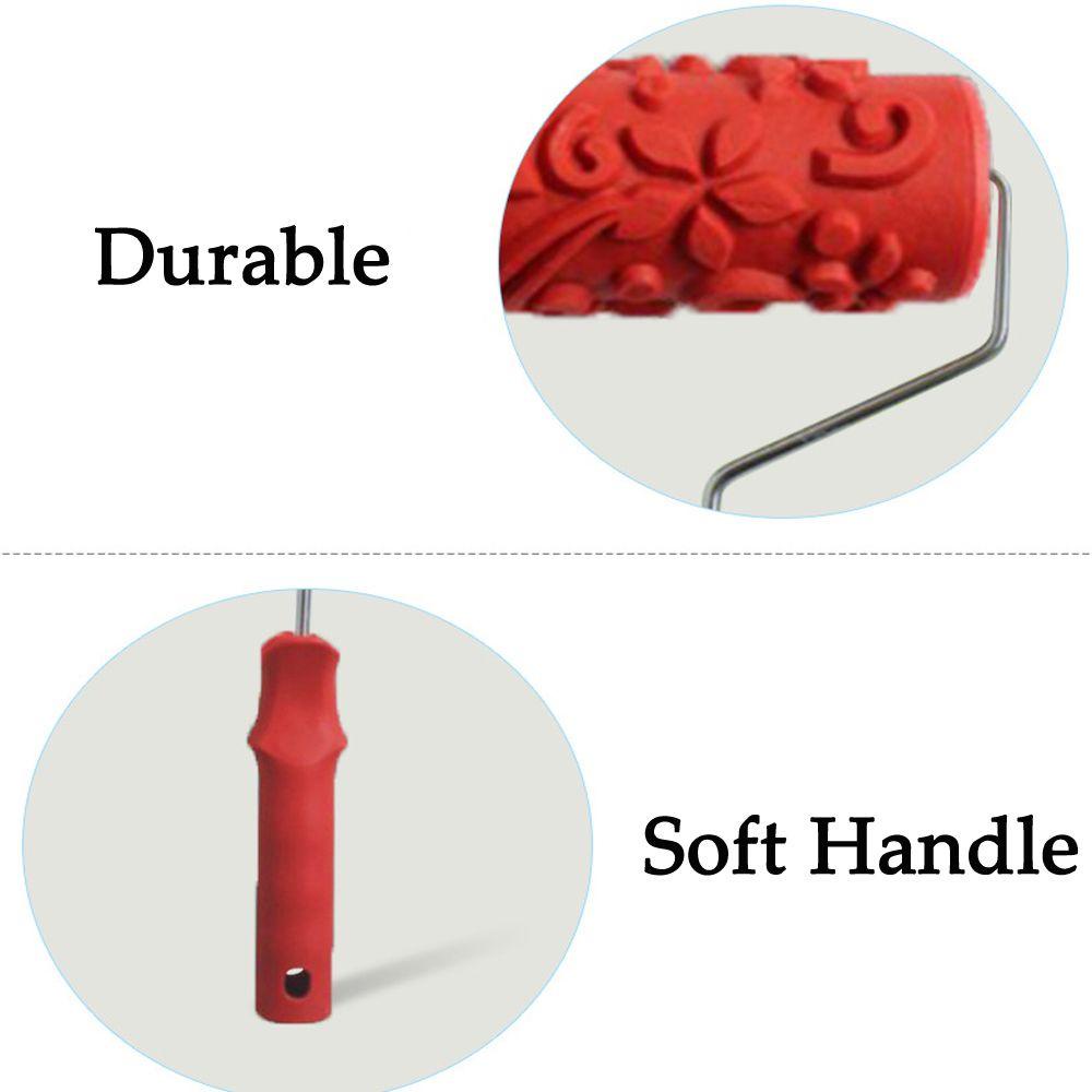 Cây Lăn Sơn Tường Bằng Keo Mềm Màu Đỏ Trang Trí Nhà Cửa