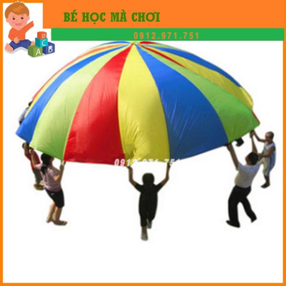 Đồ Chơi Dù Nhảy Màu Cầu Vồng 6.5ft Cho Bé