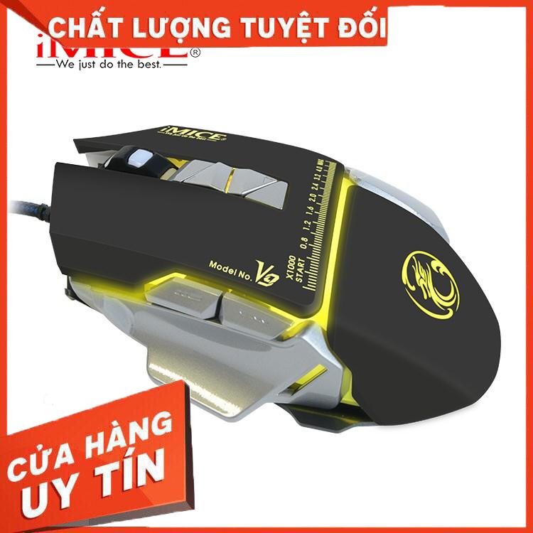 [FreeShip Toàn Quốc] Mouse Gaming IMICE V9 Dây dù - Led 7 màu