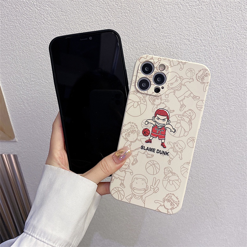 Ốp điện thoại dẻo in hình Slam Dunk thích hợp cho iphone 13 12 11 Pro Max X 6 6s 7 8 Plus Xs Max 13 Mini