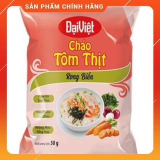 Combo 10 gói cháo ăn liền Tôm ThịRong Biển Đại Việ50g