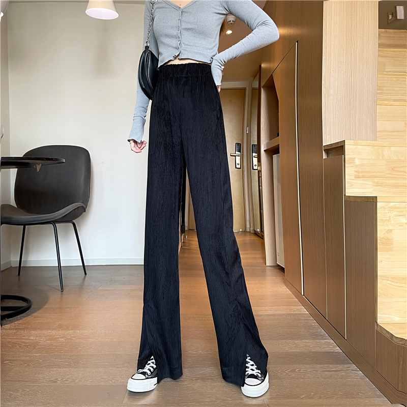 SUXI Quần dài ống rộng phong cách trẻ trung cho nữ