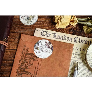 Hình dán trang trí sticker đia cầu STK077