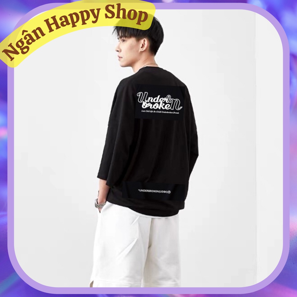 AT088 - Áo thun nam nữ cổ tròn UNDERBROKEN - áo phông unisex tay lỡ, from rộng dành cho các cặp đôi, bạn thân, gia đình