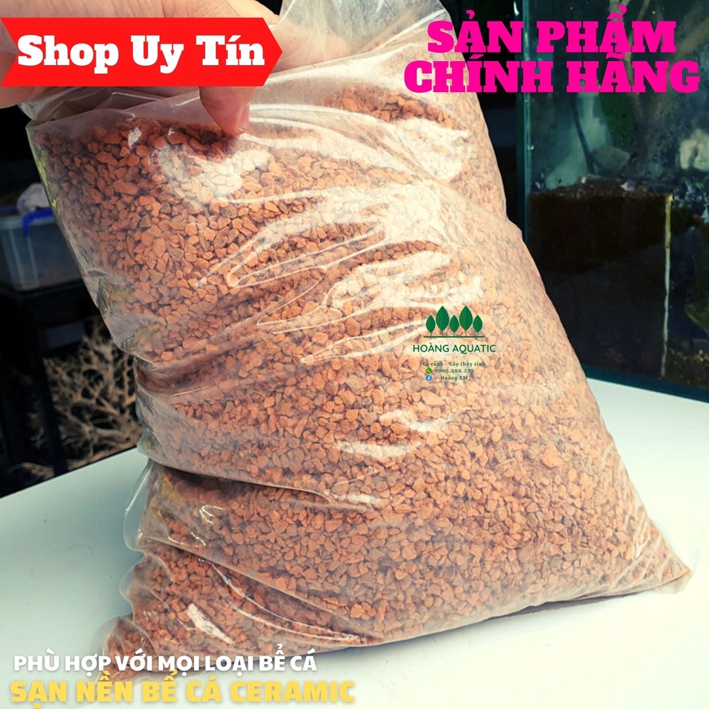 Sạn Gốm Ceramic Cho Bể Cá Cảnh, Loại Đẹp Ít Vụn 500G