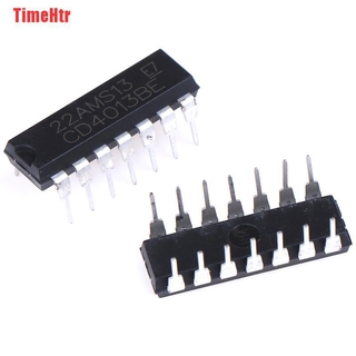 Set 10 Chip Cd4013Be Cd4013 Dual D-Type Ic Dip-14