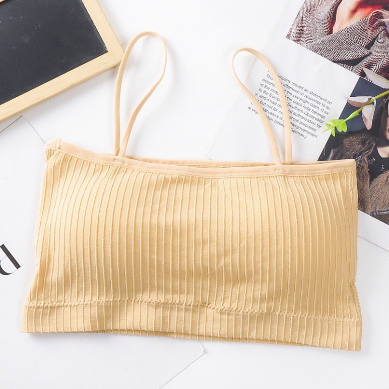 Áo Ngực Bra Ống 2 Dây Cotton Gân Tăm Có Mút Ngực. Free size 35_55kg. Cotton rất mất và thấm hút mồ hôi., độ đàn hồi ok | WebRaoVat - webraovat.net.vn