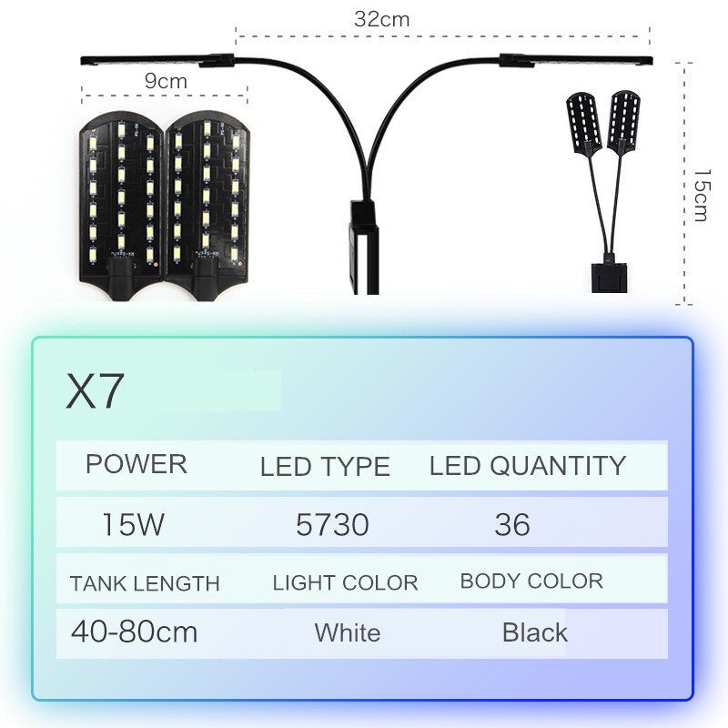 Đèn led kẹp thành bể x7