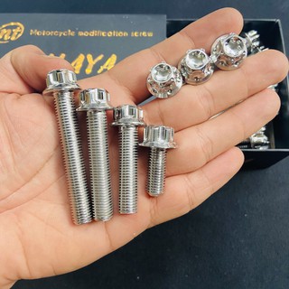 [ ỐC HOT] ỐC 10LY MẪU SALAYA INOX TRANG TRÍ XE MÁY CAO CẤP SÁNG BÓNG (GIÁ 1 CON)