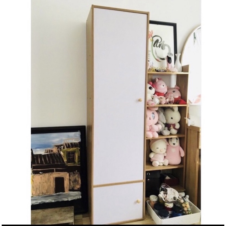 Tủ bếp, Tủ để đồ đa năng bằng gỗ 4 tầng, có cánh tủ