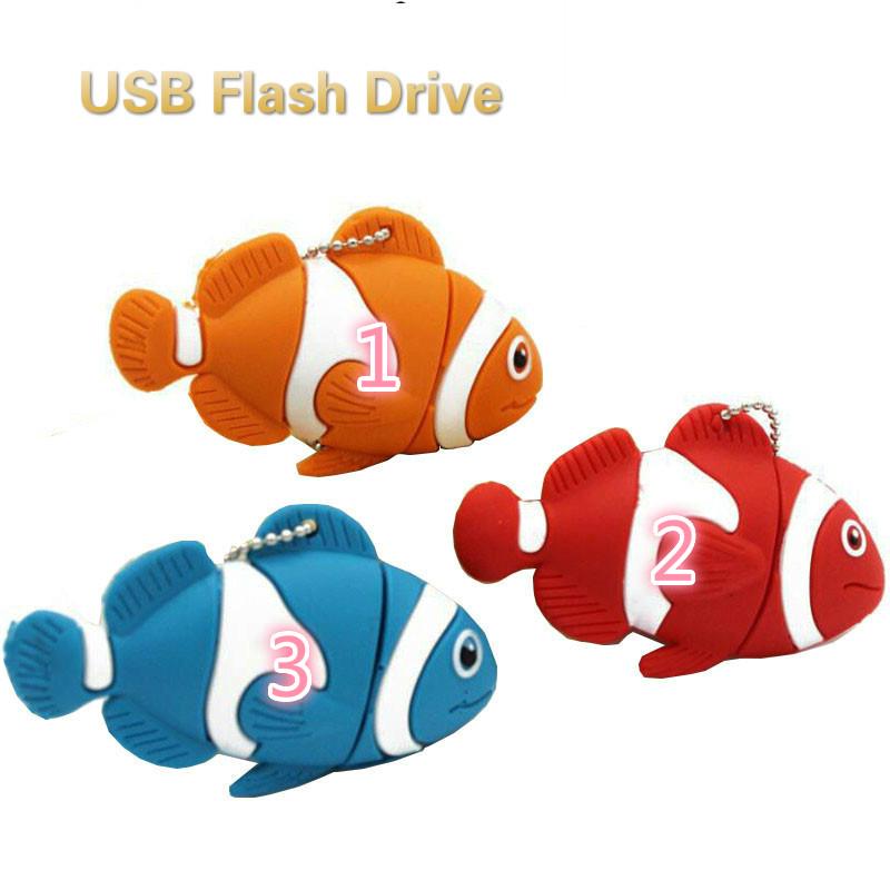 Usb 4g / 8g / 16g / 32g / 64g / 128g Hình Cá Hoạt Hình Xinh Xắn